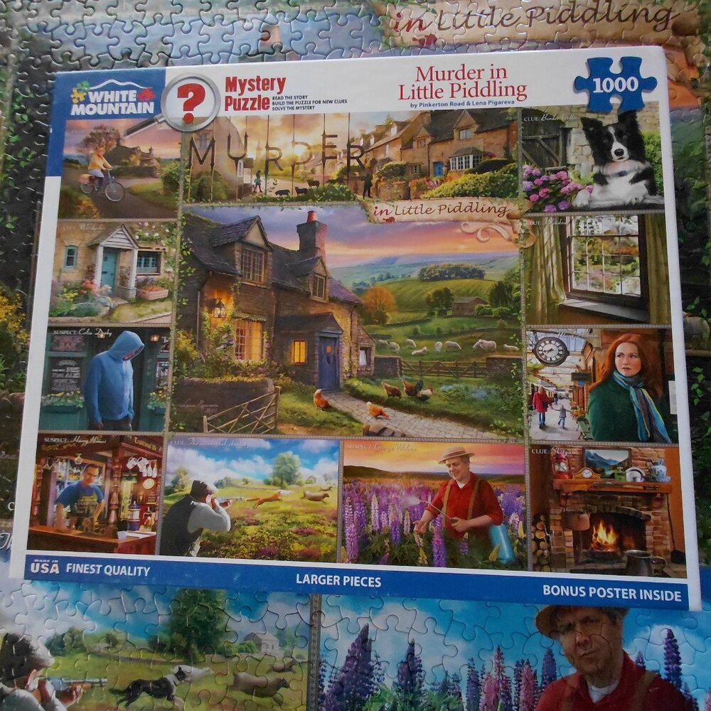 White Mountain 1000pc Mystery Puzzle
